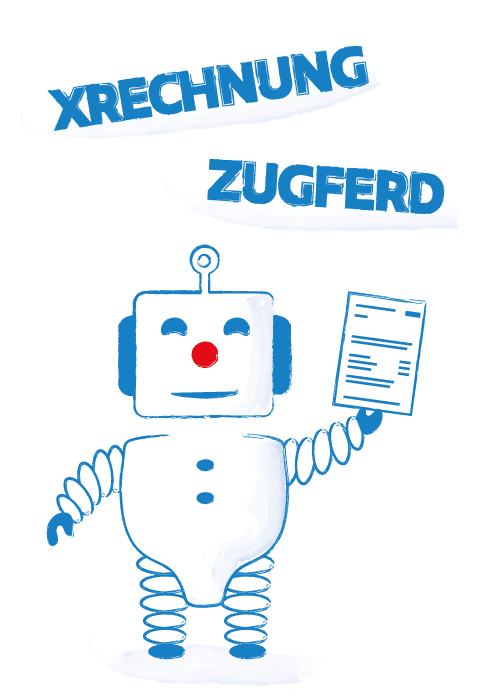 Roboter E-Rechnung, XRechnung und ZUGFeRD