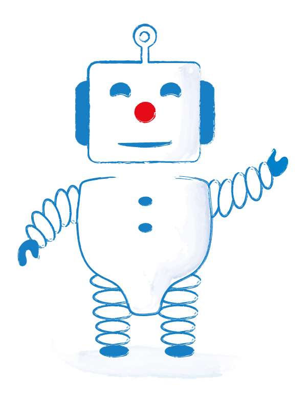 Roboter mit offener Hand