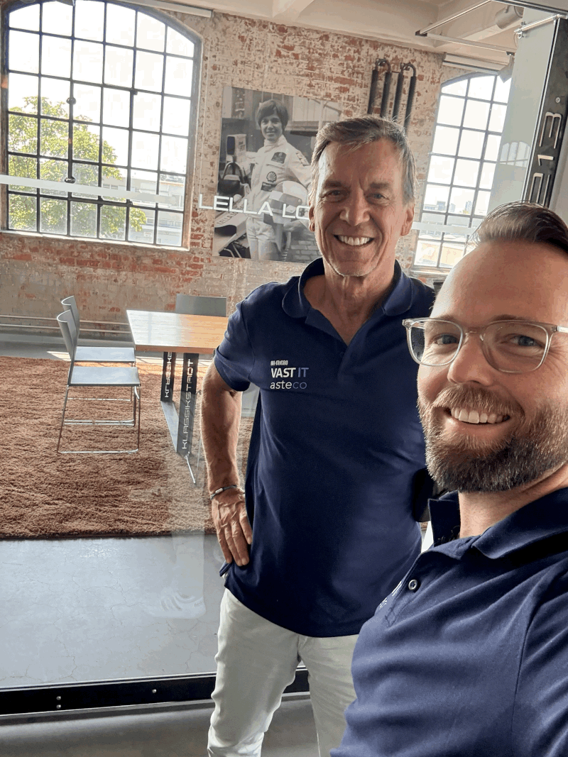 Matthias Vater und Maximilian Disqué in Vorbereitung auf das Jubiläums-Event