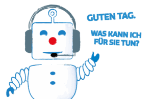 Roboter als KI Telefon Assistent